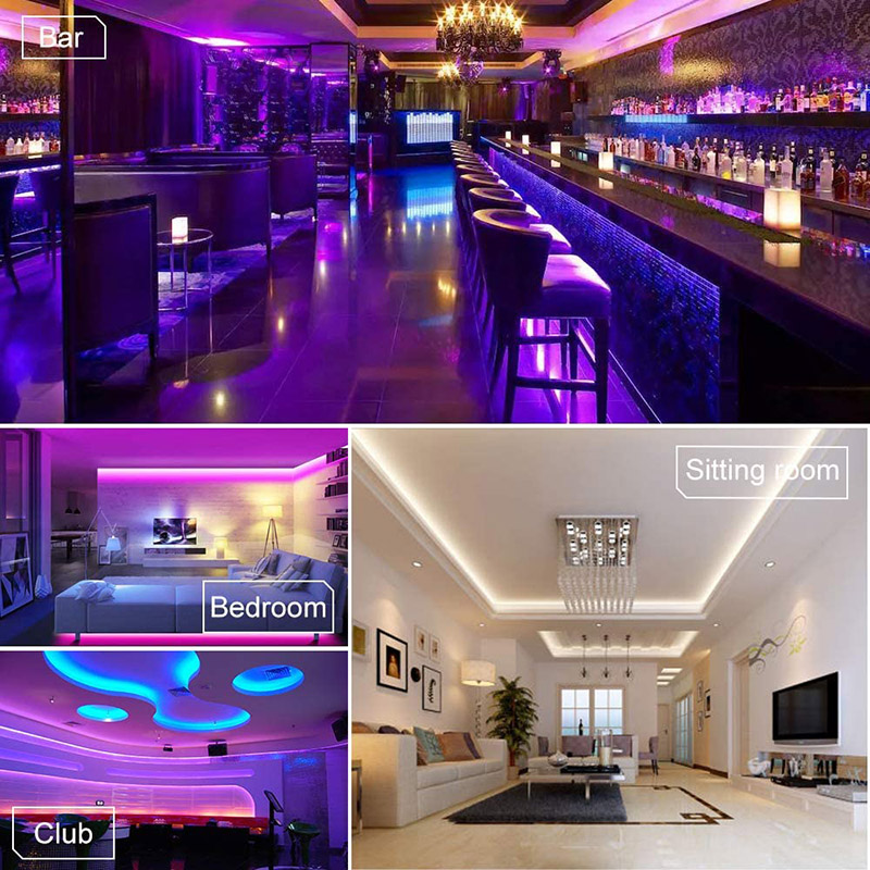5m RGBW Multi-Color LED Strip Light Kit Bluetooth Control 5m RGBW Multi-Color LED Strip Light Kit Bluetooth Control